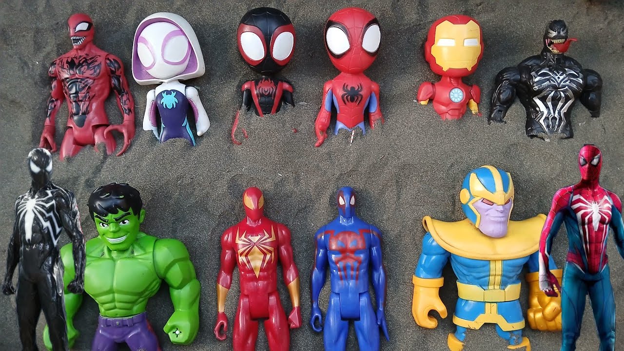 Satisfying With Unboxing Avengers | ASMR | SPIDER-MAN INTO THE SPIDER VERSE 2024 | IRONMAN VENOM 2