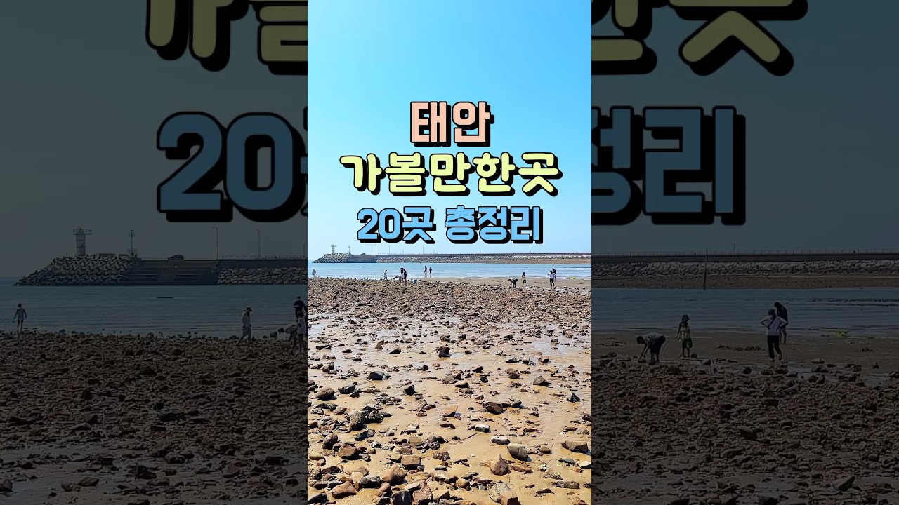 태안 가볼만한곳 여행 코스 20곳 총정리 🦀