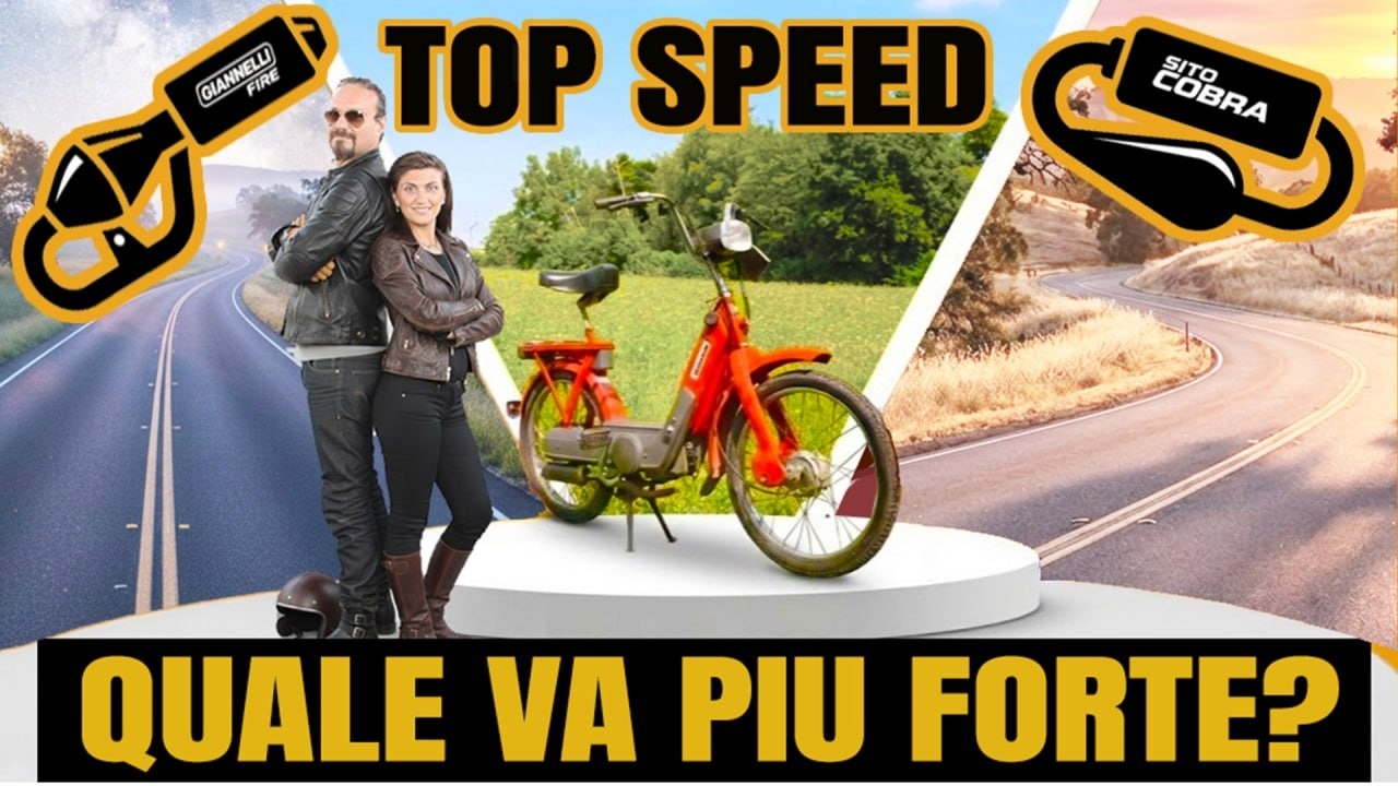 Ciao Piaggio TOP Speed con 3 marmitte diverse, chi vincerà?