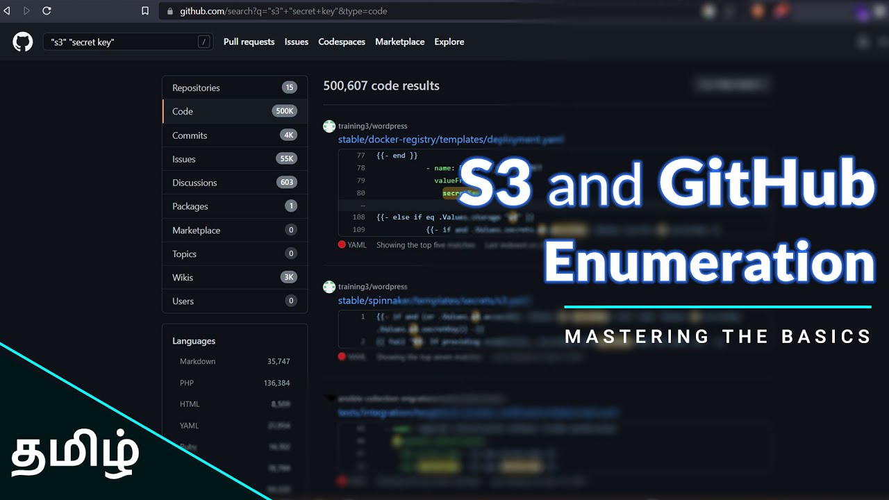 S3 and GitHub Enumeration: Mastering the Basics of Enumeration in Tamil
