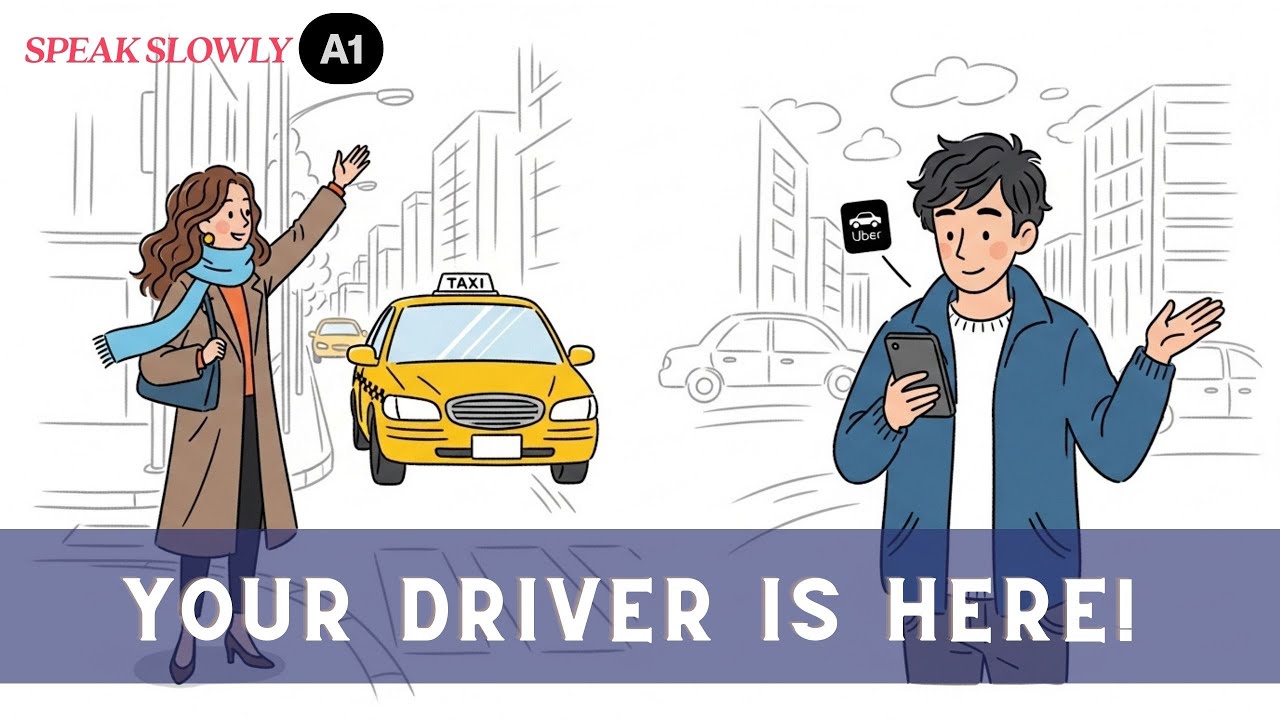 Quiet Ride vs Chatty Ride 🎧🚘 | Easy English Listening (A1–A2)