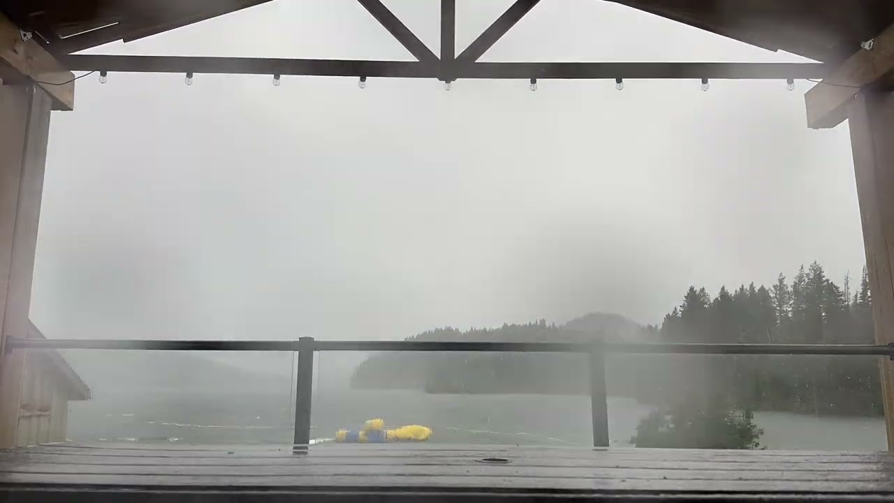 Moosehaven resort and campground storm, July 16 2025 ,Hathaway lake BC
