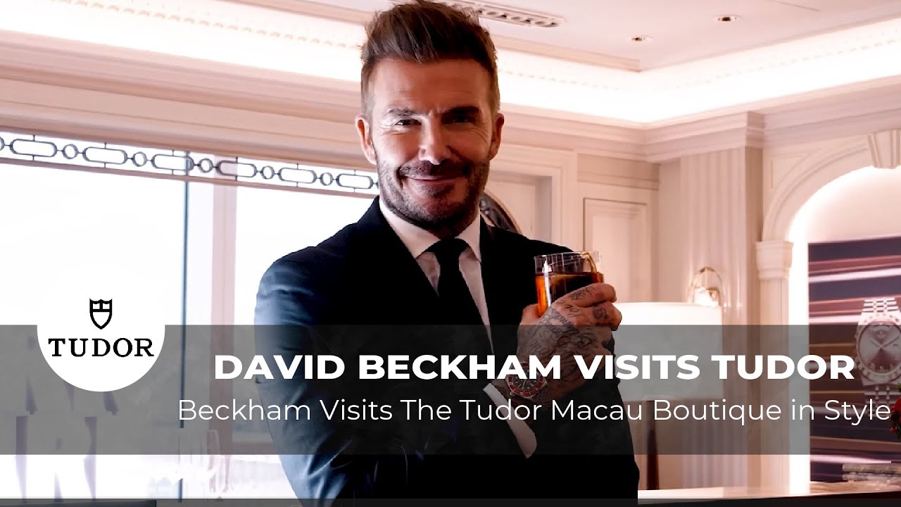 David Beckham Visits Tudor Macau Boutique