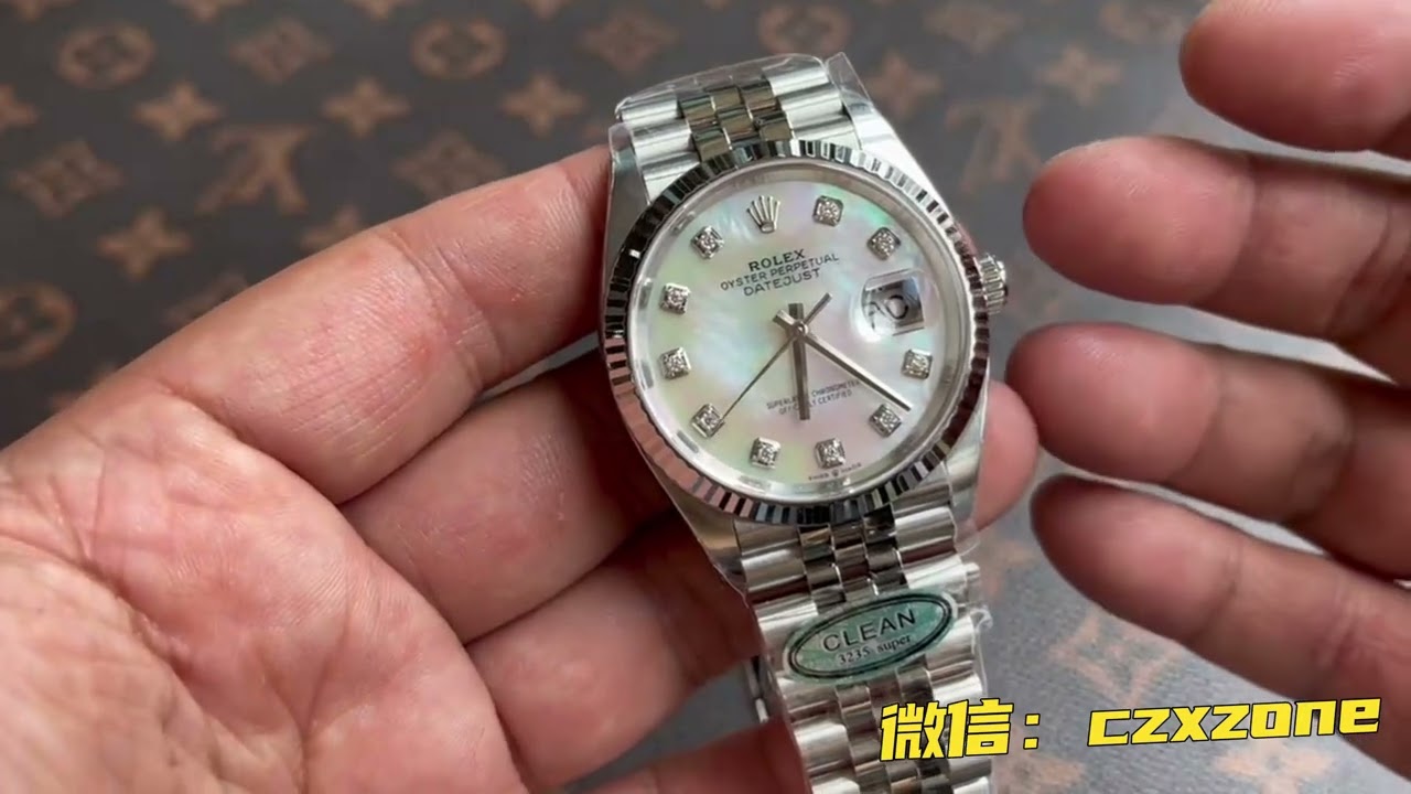 FAKE36mm贝母盘莫桑钻日志