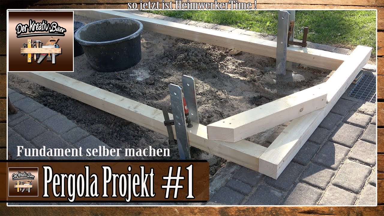 ✅Garten Pergola selber bauen | Punktfundamente setzen | Punktfundamente einbetonieren #1