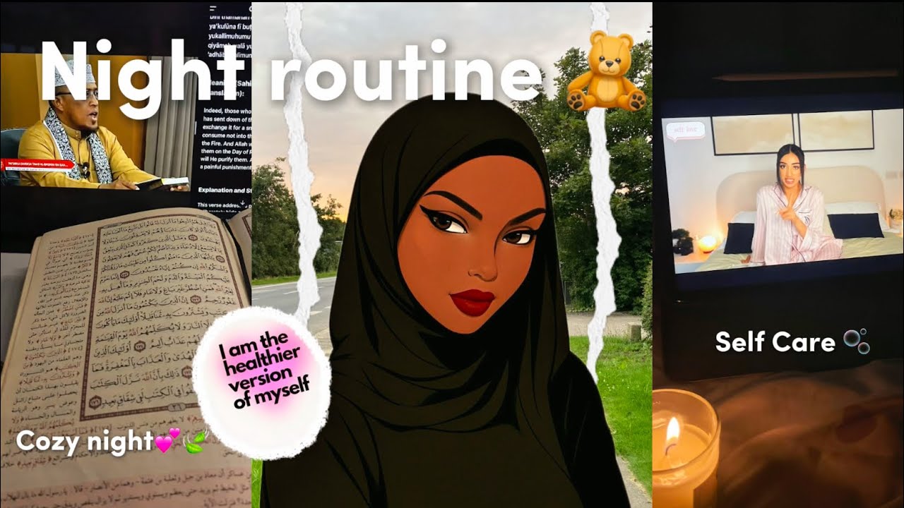 Summer night routine 💕🌙 | Studying 📚 | Raining 🌧️ | Relaxing 🧘‍♀️🫧| Quran lesson ☪️🫶🏾
