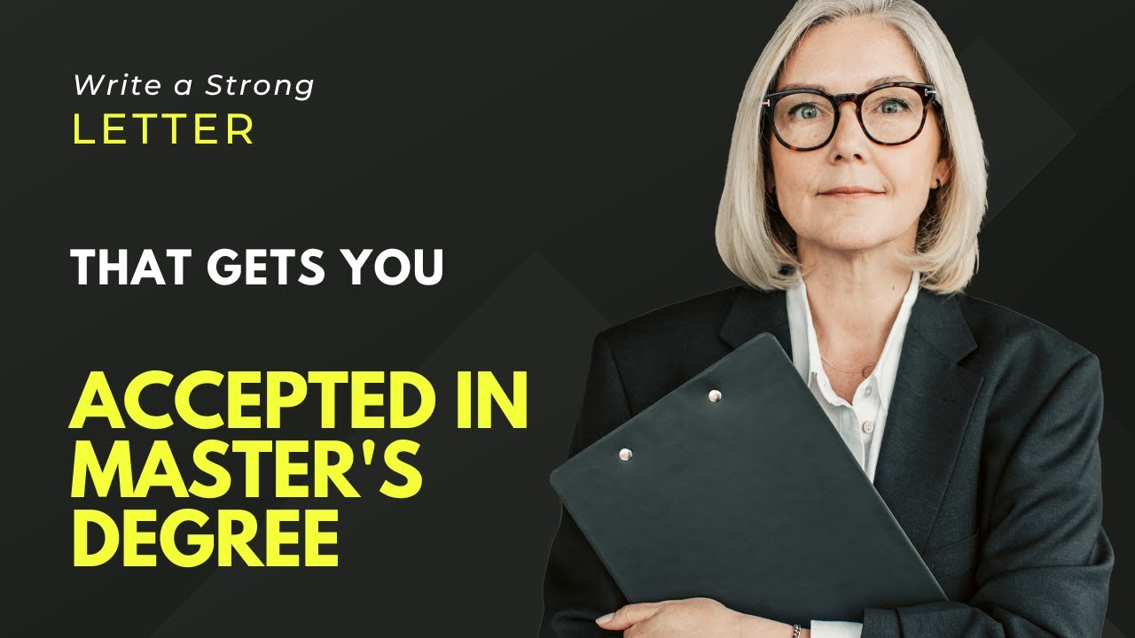 Master's degree application success: Writing your motivation letter