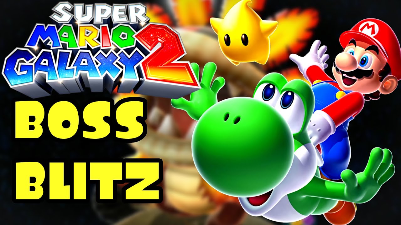 Super Mario Galaxy 2 100% Walkthrough 🌌 Boss Blitz Galaxy Comet