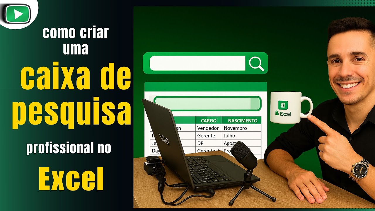 Como criar uma caixa de pesquisa no Excel avançada 2025