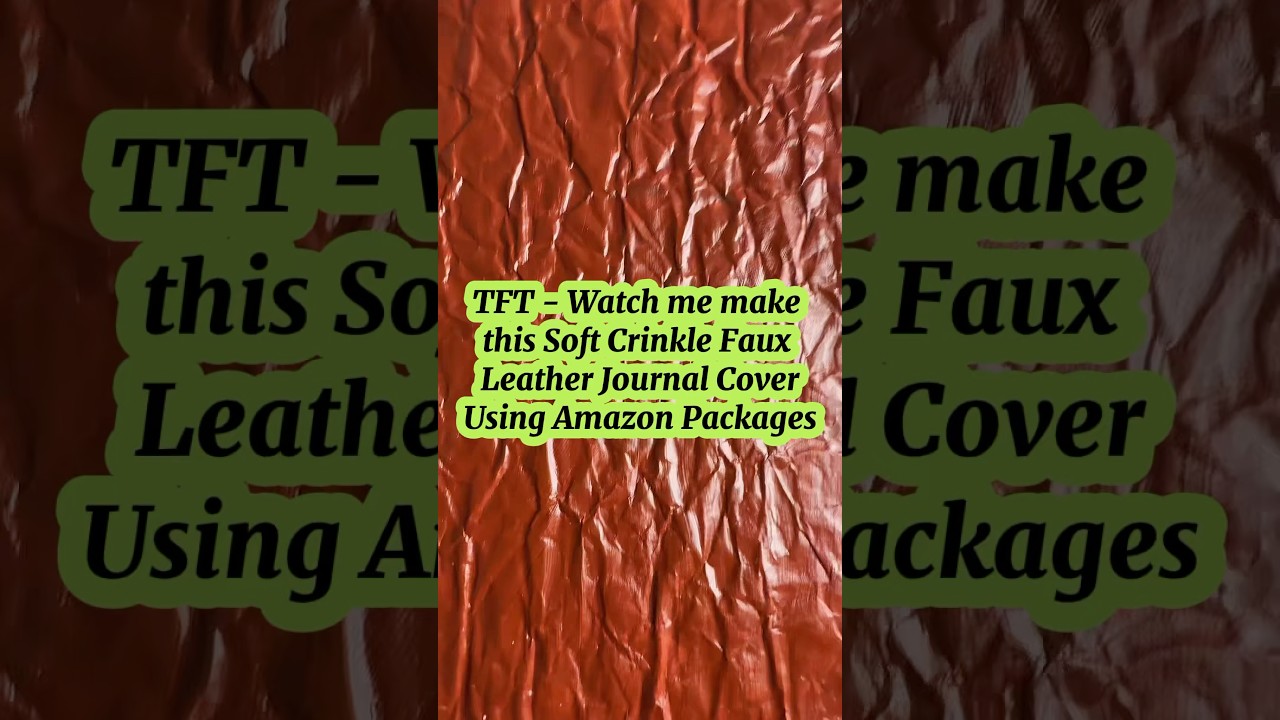 Faux Leather Journal Cover Using Amazon Packages #diy #journalcover #journalideas #bookmaking #art