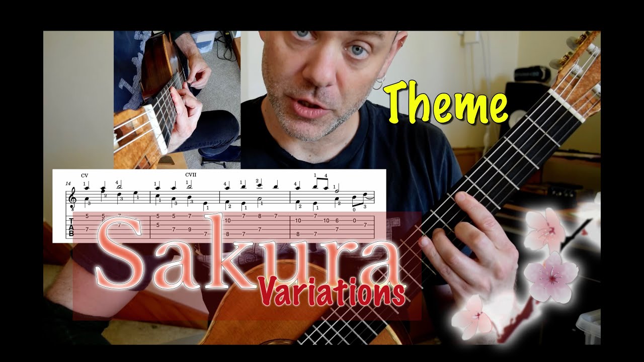 Sakura Guitar Tutorial - Theme (Yuquijiro Yocoh)