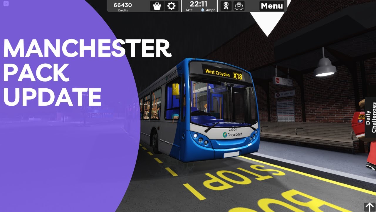 Croydon: The London Transport Game |Manchester Pack update with New E300  on X18