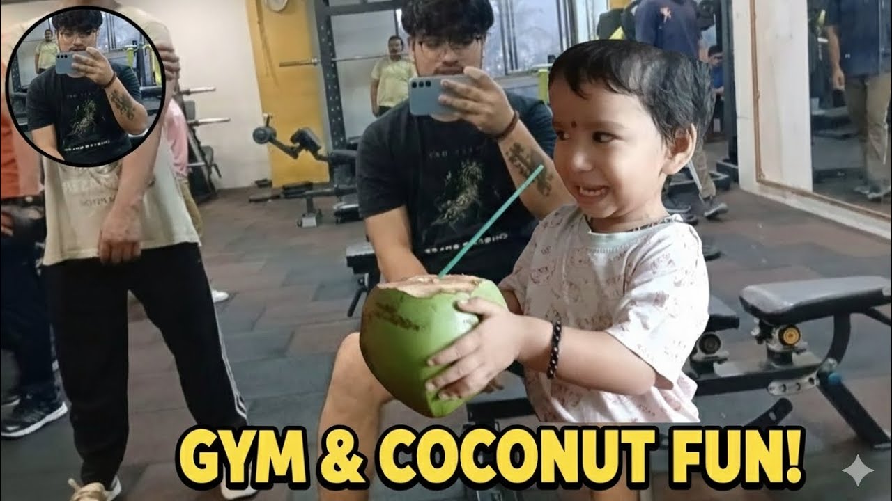 Aaj Riddhi ne piya coconut.New vlog day/40/365