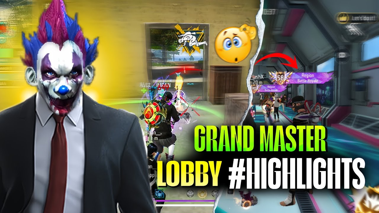 Intense Grand Master Lobby Fights | Free Fire Highlights | REDMI TURBO 4 PRO/POCO F7 FF Gameplay 💥