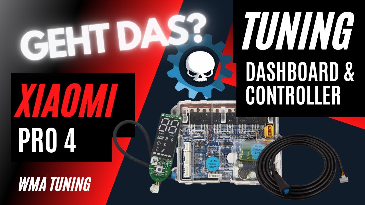 Dashboard & Controller tauschen - Xiaomi Pro 4 Tuning- E-Scooter Tuning -mit Scooterhacking Utility