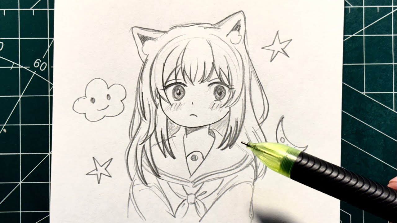 “How to Draw a Beautiful Anime Girl Step by Step | Easy Drawing Tutorial for Beginners”
