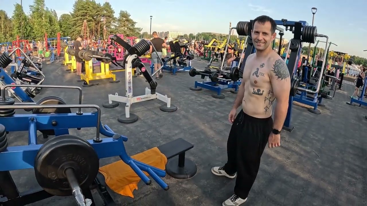 Another fullbody training. Тренировка всего тела на открытой площадке.