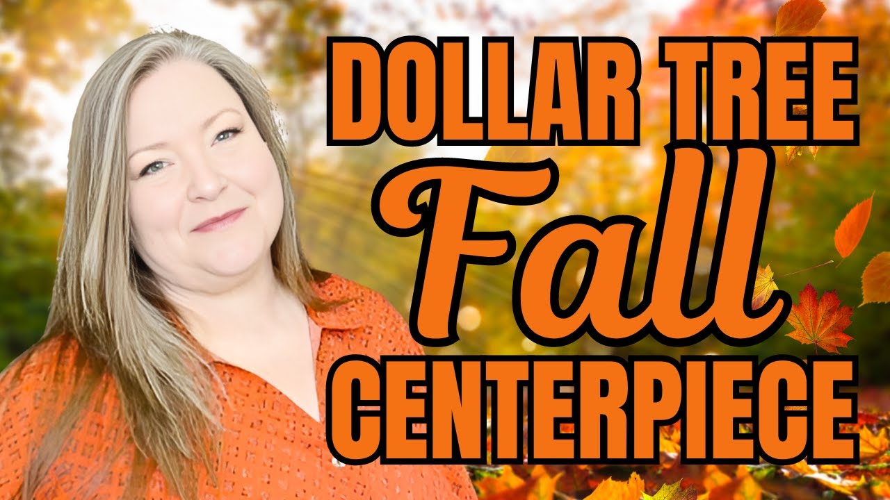 Dollar Tree Fall Centerpiece DIY ~ Quick & Easy Centerpiece For Fall Made With Dollar Tree Materials