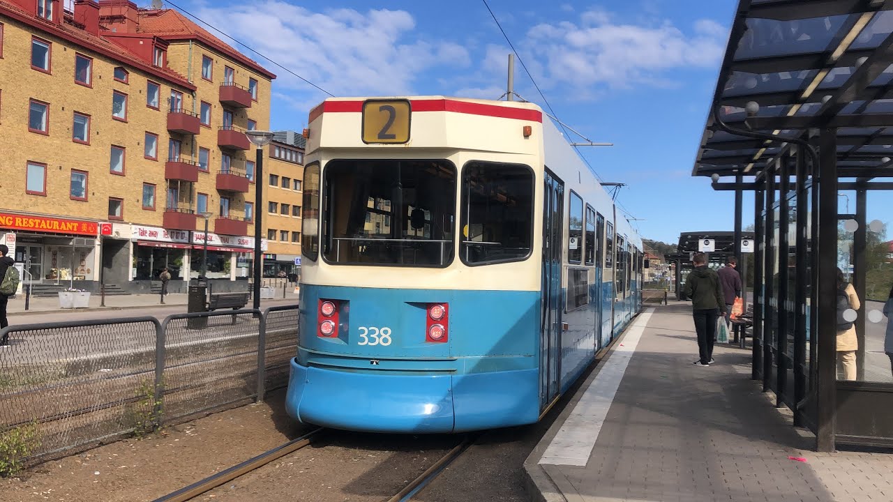 Resa med Spårvagn 2 från Mölndal till Krokslätts torg