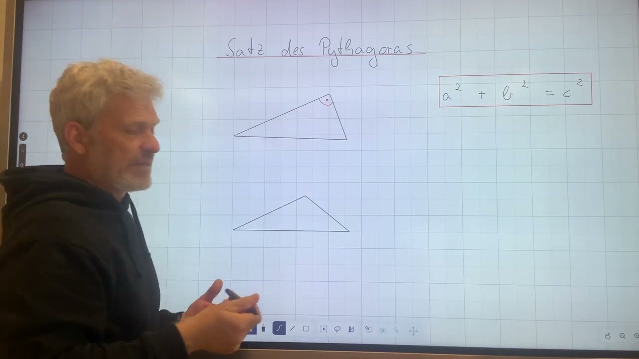 Pythagoras - Dreieck rechtwinklig - Formel und Berechnung