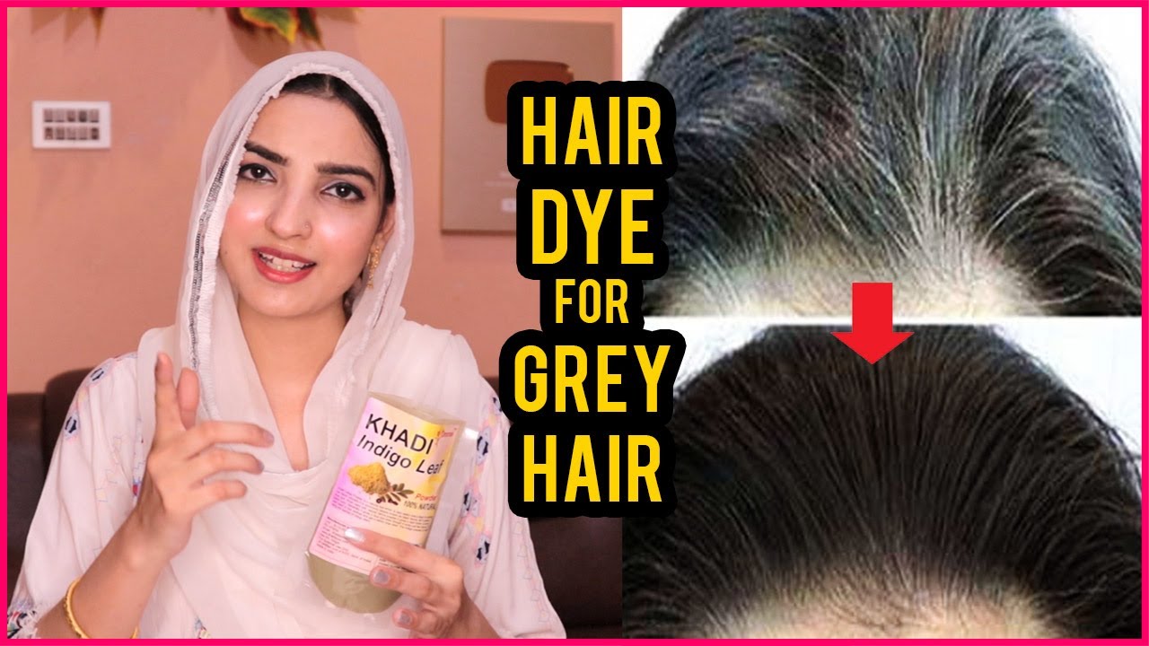 Homemade Hair Dye for White Grey Hair with Indigo Powder
