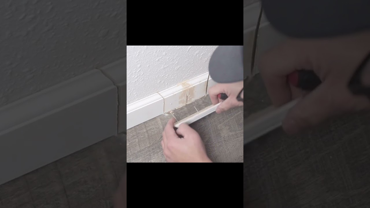 Diy guide: repair gaps & damage on baseboards #baseboard #trim #diy