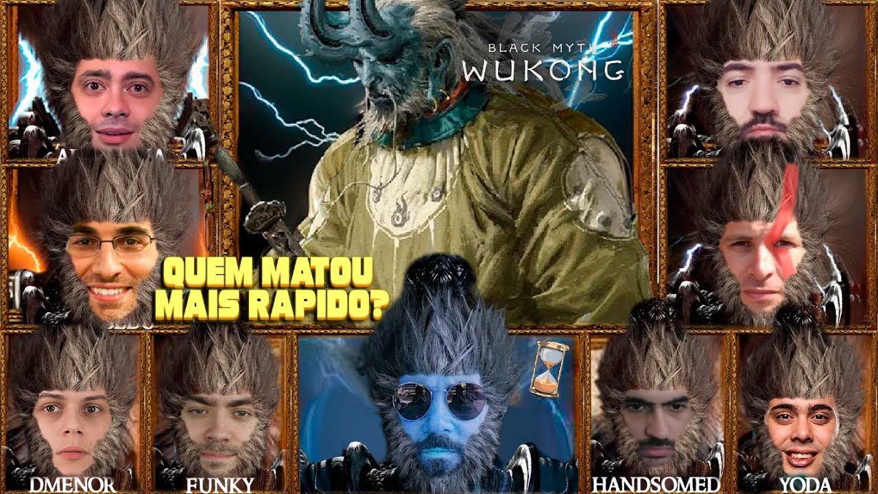 Streamers Versus Loong Amarelo - Quem Matou Mais Rápido ? #blackmythwukonggameplay #wukongblackmyth