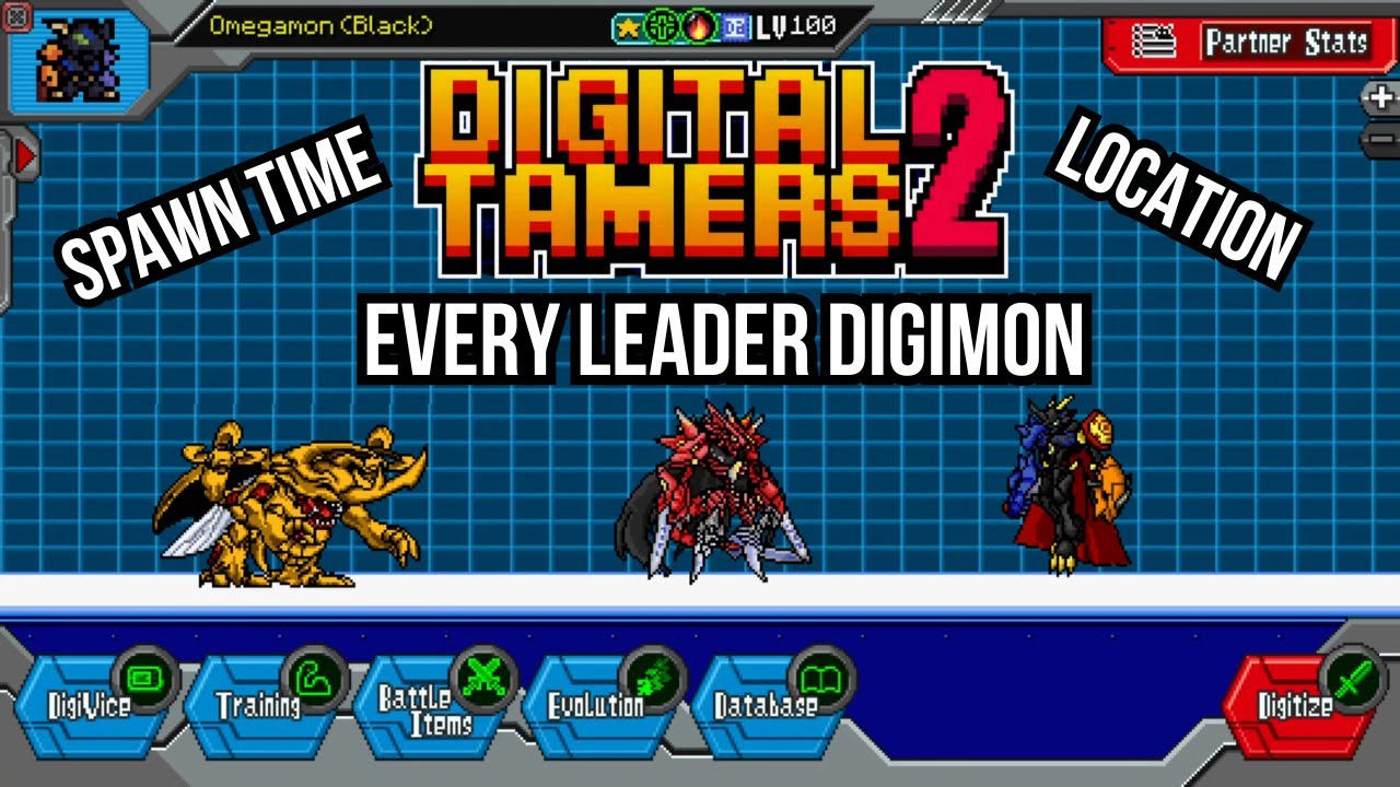 Digital Tamers 2 - Местоположение каждого лидера дигимонов!