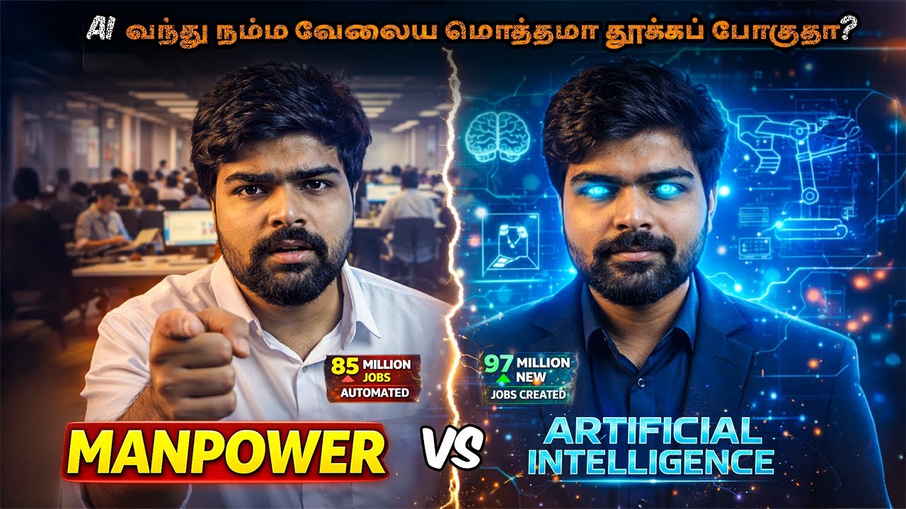 AI வந்தா என் வேலை என்ன ஆகும்? 🤯 | Manpower vs AI | Reality Explained 🔥 | Gowrish Srinivasan