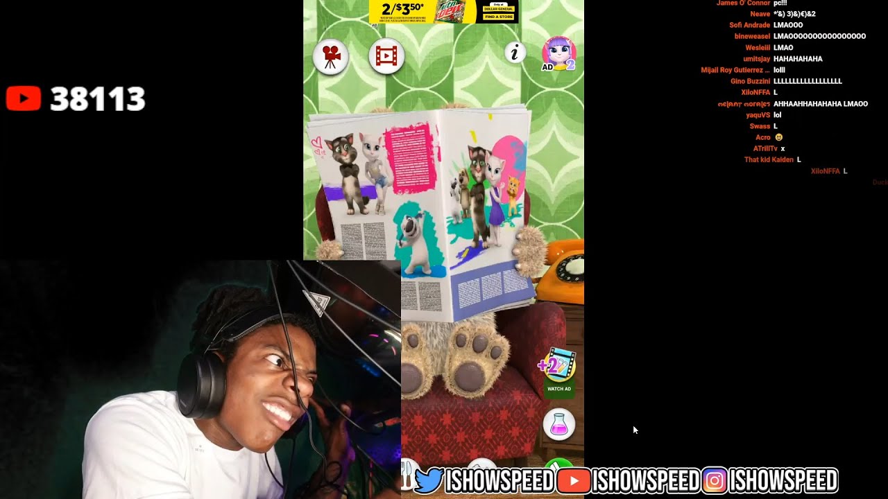 iShowSpeed PC FALLS On His Head And Becomes Possessed 😂