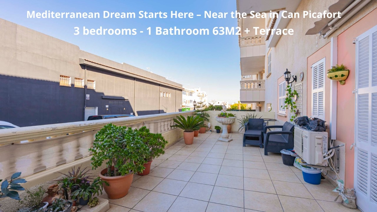 Mediterranean Dream Starts Here – Just 150m from the Sea in Can Picafort