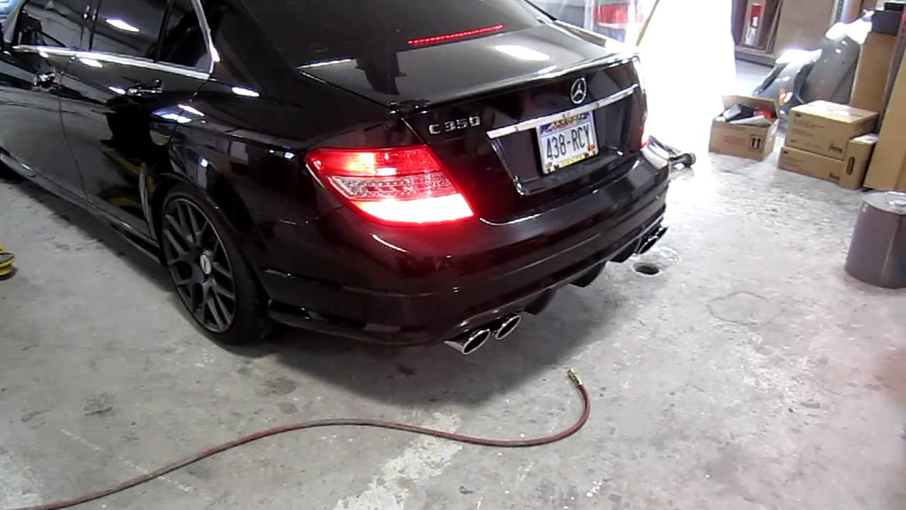 C350 with Eisenmann Race Exhaust Indoor