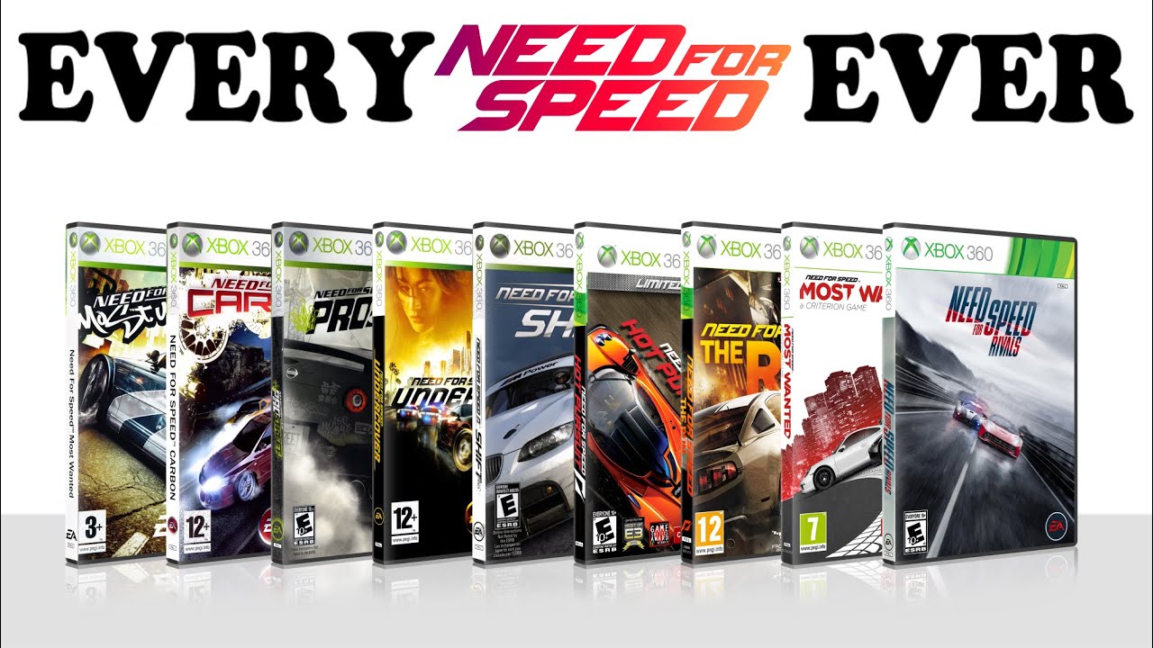 Evolution of Need for Speed Games for XBOX 360 | 2005-2013 (Unboxing + Gameplay)