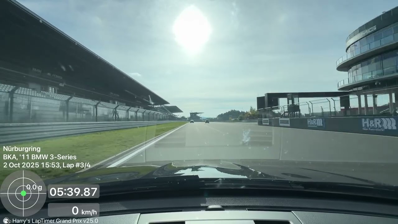 BMW E91 316D on Nürburgring GP Track