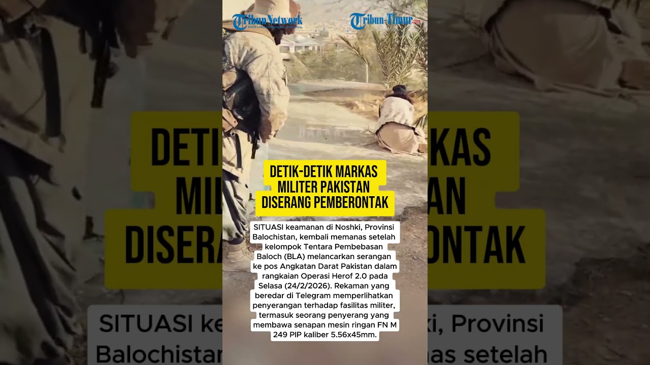DETIK-DETIK MARKAS MILITER PAKISTAN DISERANG PEMBERONTAK