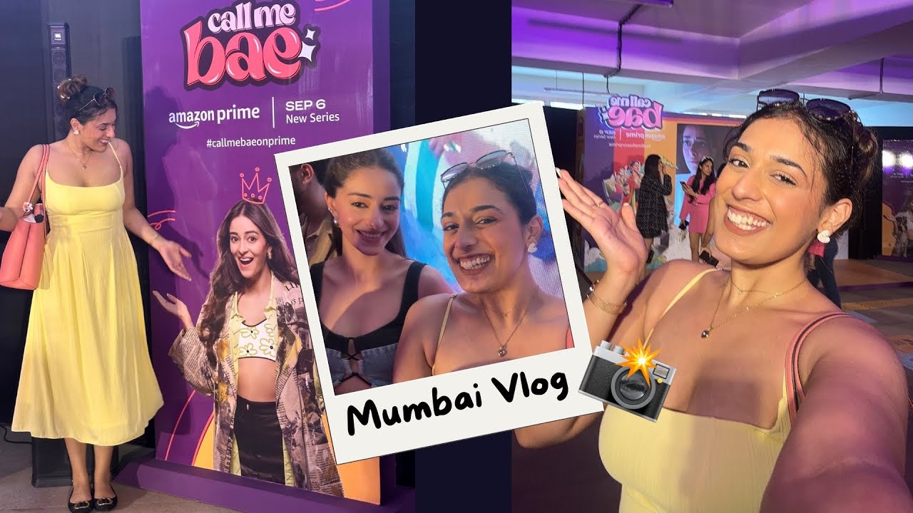 I met ANANYA PANDEY | Mumbai Vlog +| street shoppping in Borivali market Bhavya Arora