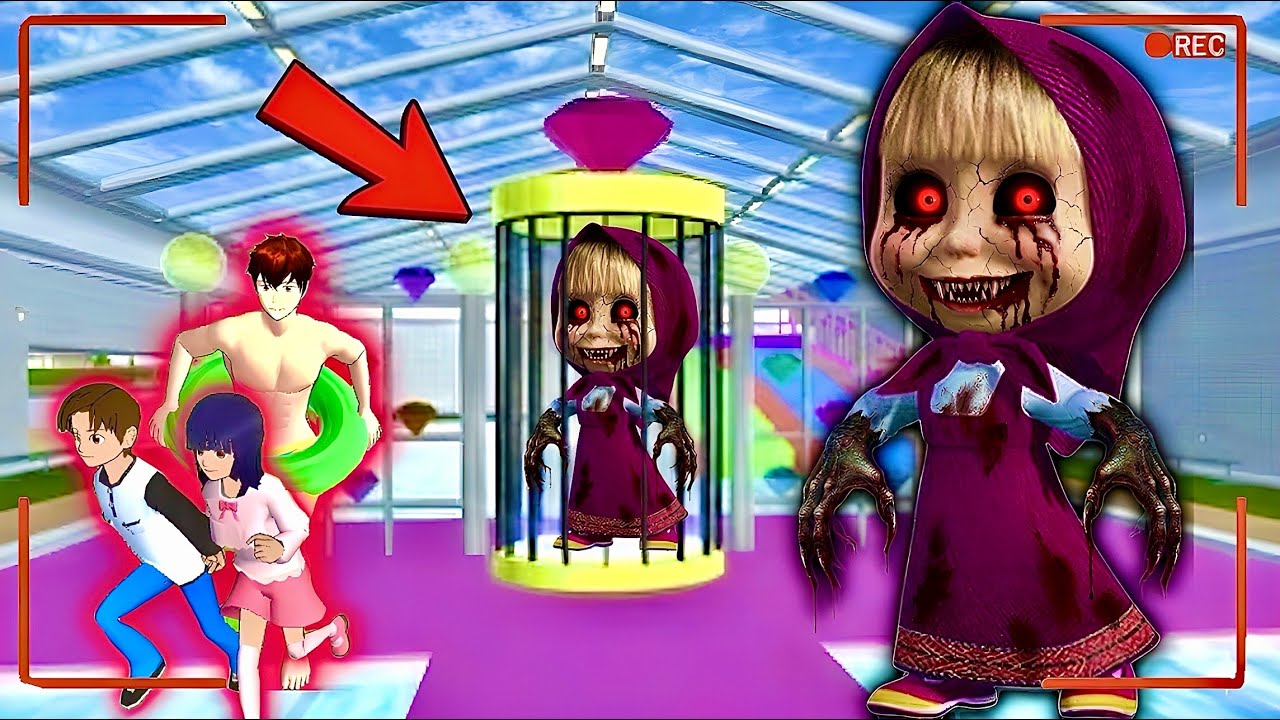 Mio Yuta was shocked when CCTV saw the MASHA HORROR ANOMALY in front of the house 😱‼️|| SAKURA S…