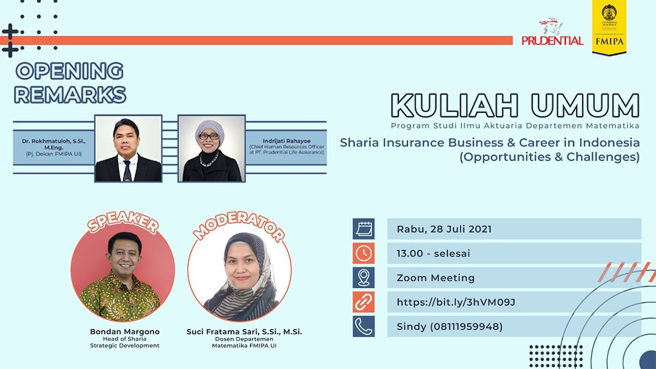 Kuliah Umum : “Sharia Insurance Business & Career in Indonesia (Opportunities & Challenges)”