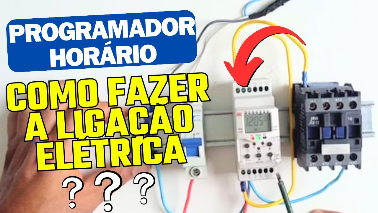LIGAÇÃO ELÉTRICA do PROGRAMADOR HORÁRIO | BWT - 40HR | COEL