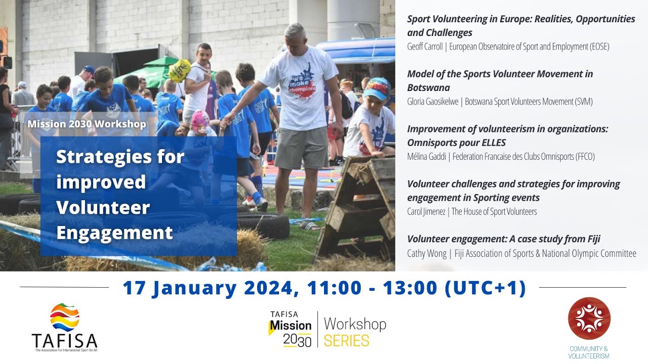 TAFISA Mission 2030 Workshop: Strategies for Improved Volunteer Engagement