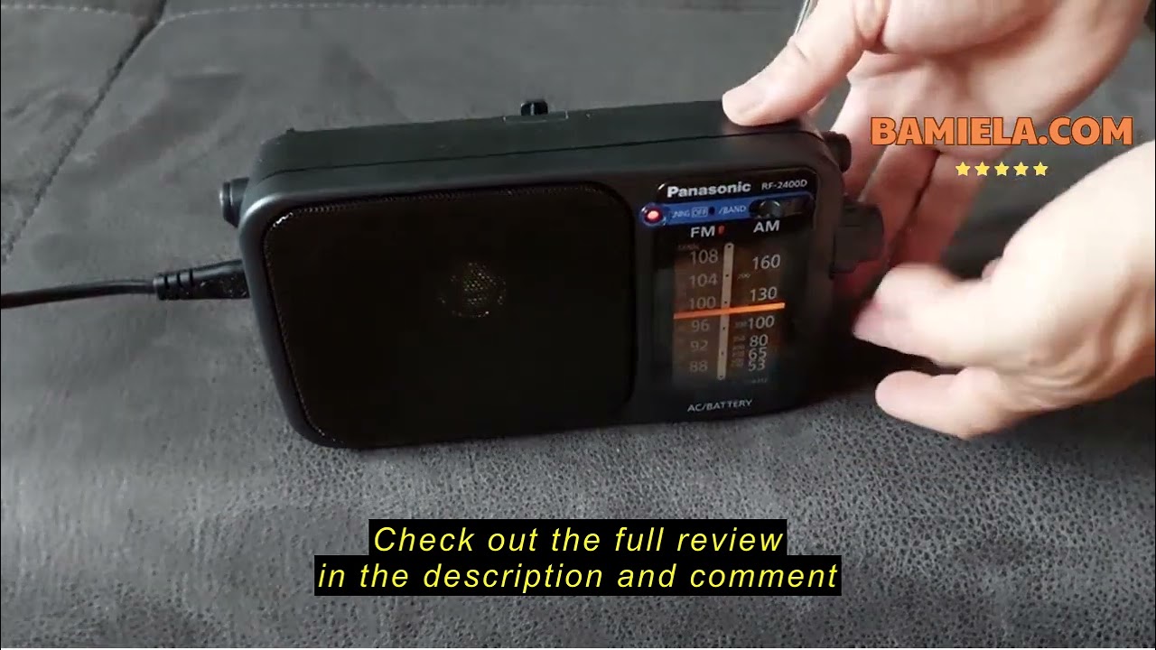 Review Panasonic RF-2400DEG-K Portable AM/FM radio with AC/DC and H/P Socket