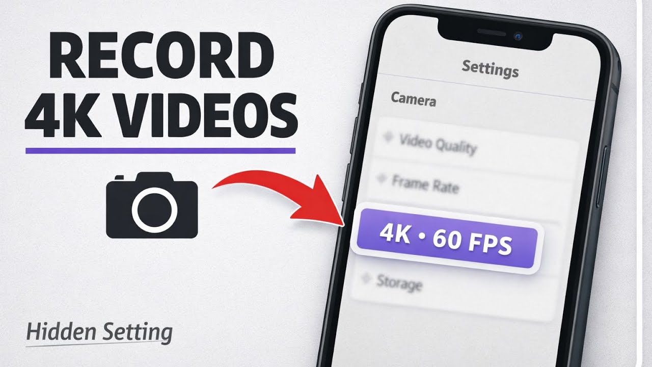 How to Record 4K Videos on iPhone (Best Camera Settings)