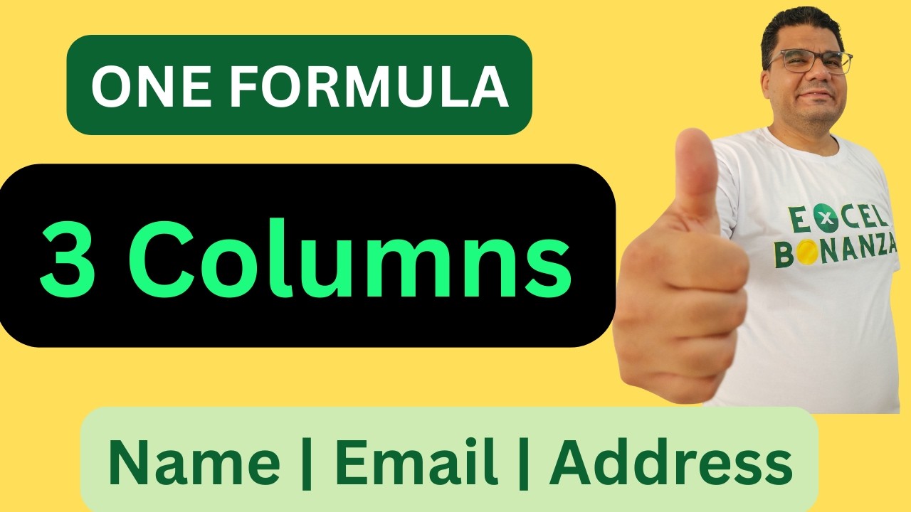 Extract Multiple Columns with ONE VLOOKUP Formula (COLUMNS Function in Excel)
