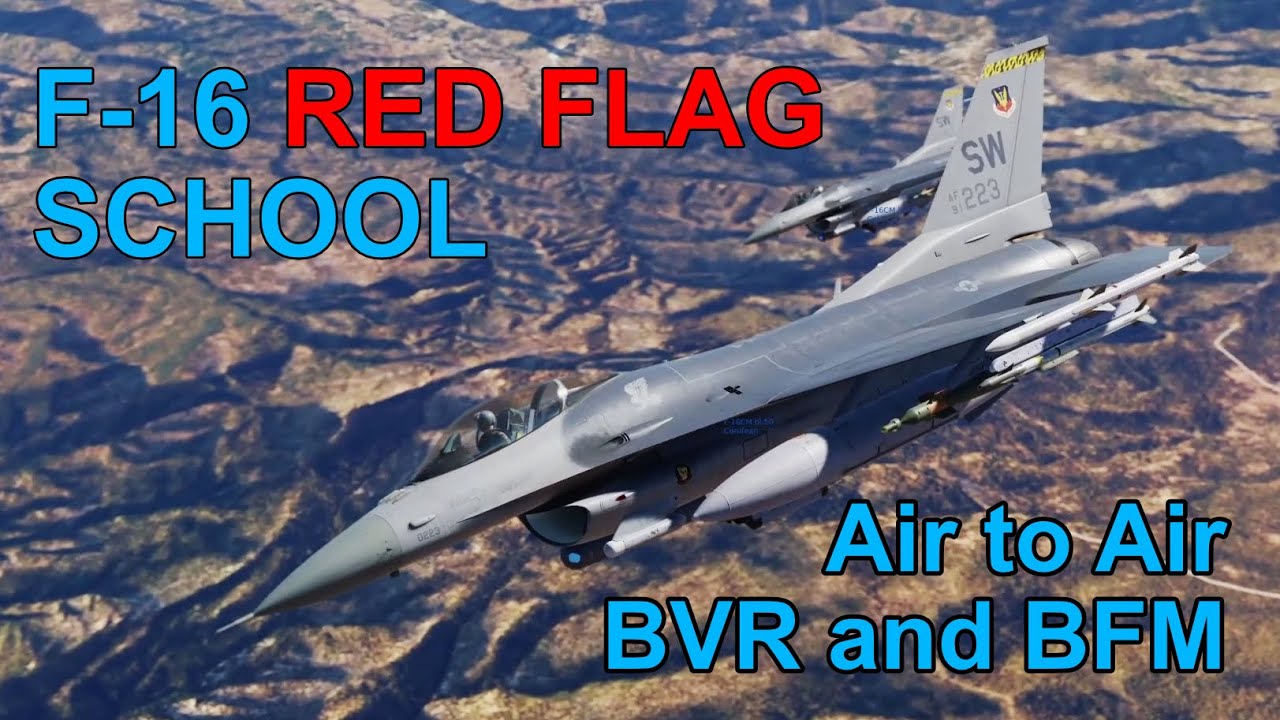 F-16C Red Flag Mission 5: Air to Air Combat #DCS #F16 #RedFlag #BVR #BFM