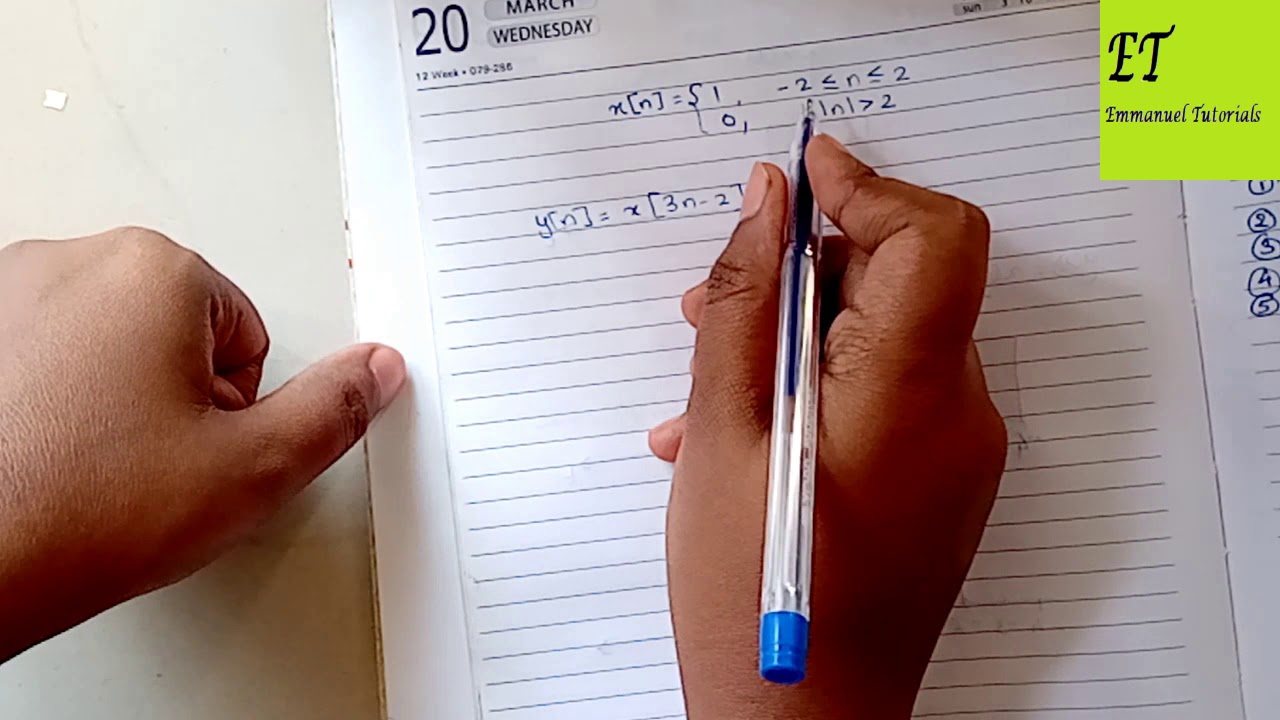 Precedence rule in signals and systems | sketch signal u(-t+1) | examples | Emmanuel Tutorials