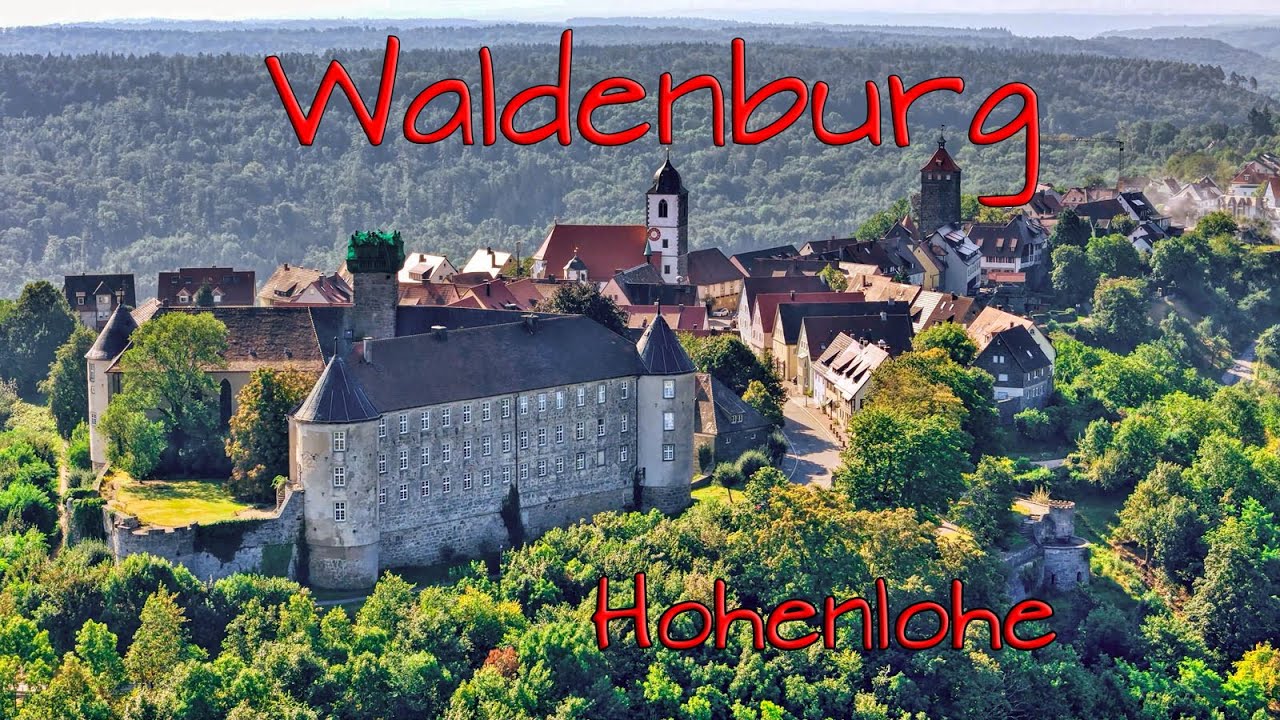 Historisches Waldenburg, malerisch auf einem Bergsporn im Schwäbisch-Fränkischen Wald