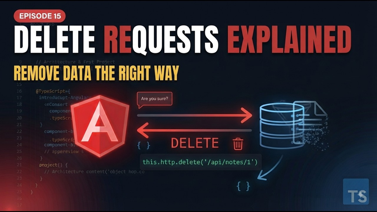 Angular HttpClient DELETE Tutorial: Remove Data from REST API | Episode 15