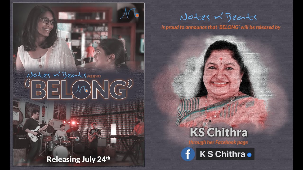 Teaser - BELONG | Releasing July 24 | NotesnBeats | KS Chithra