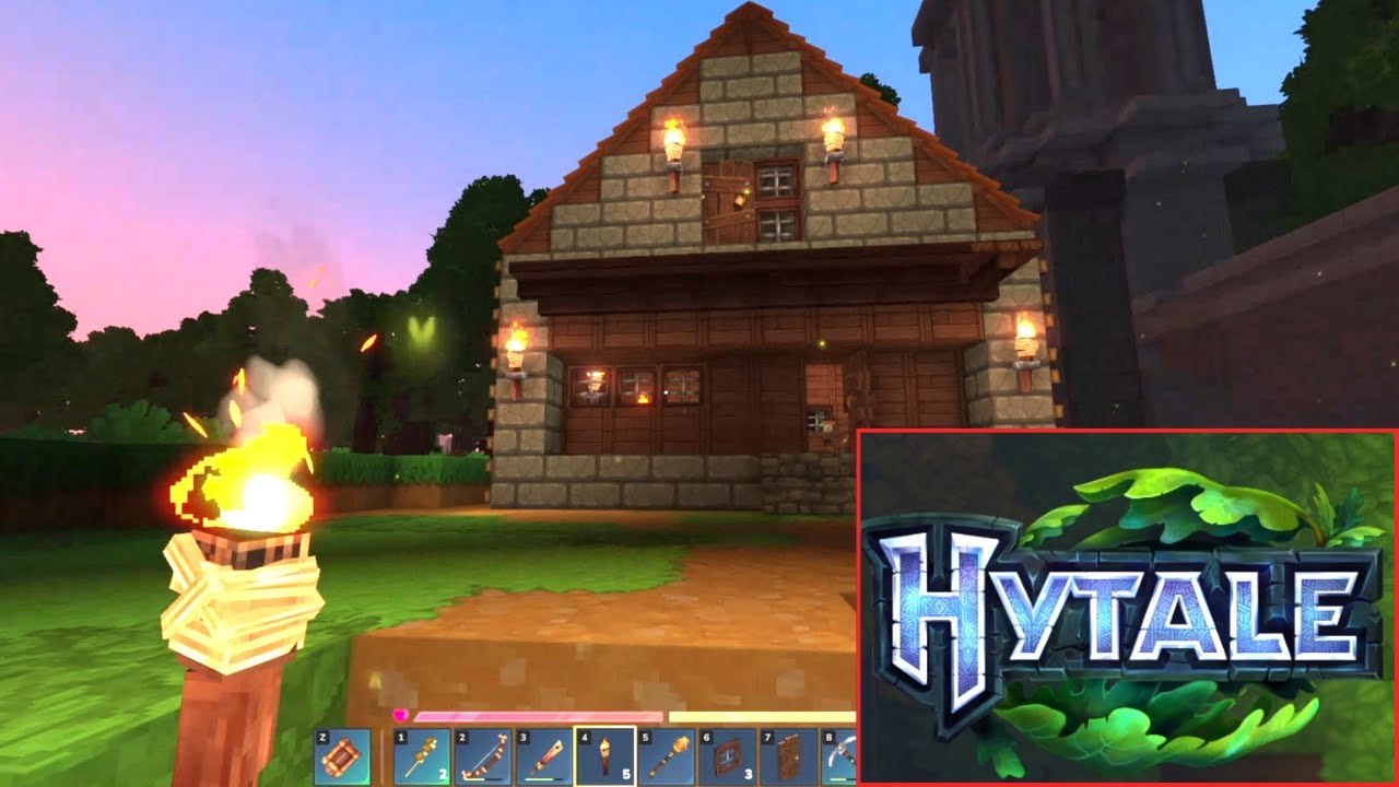 HYTALE - BUILDING MY FIRST HOUSE