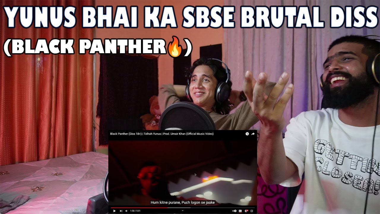 Black Panther (Diss 18+) | Talhah Yunus | Prod. Umair Khan | REACTION | TEEN SAMBHAVNA